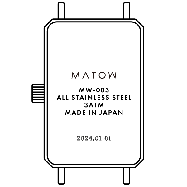 MATOW マトウ TSUKI 清月 / ROUND SILVER WHITE レディース 腕時計
