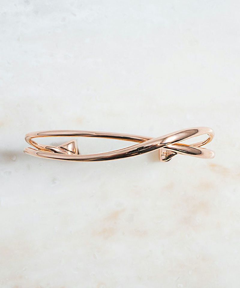 MATOW マトウ SHIKI ROUND ROSE GOLD / CROSS BANGLE レディース