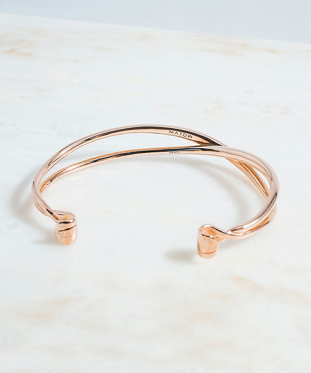 MATOW マトウ SHIKI ROUND ROSE GOLD / CROSS BANGLE レディース