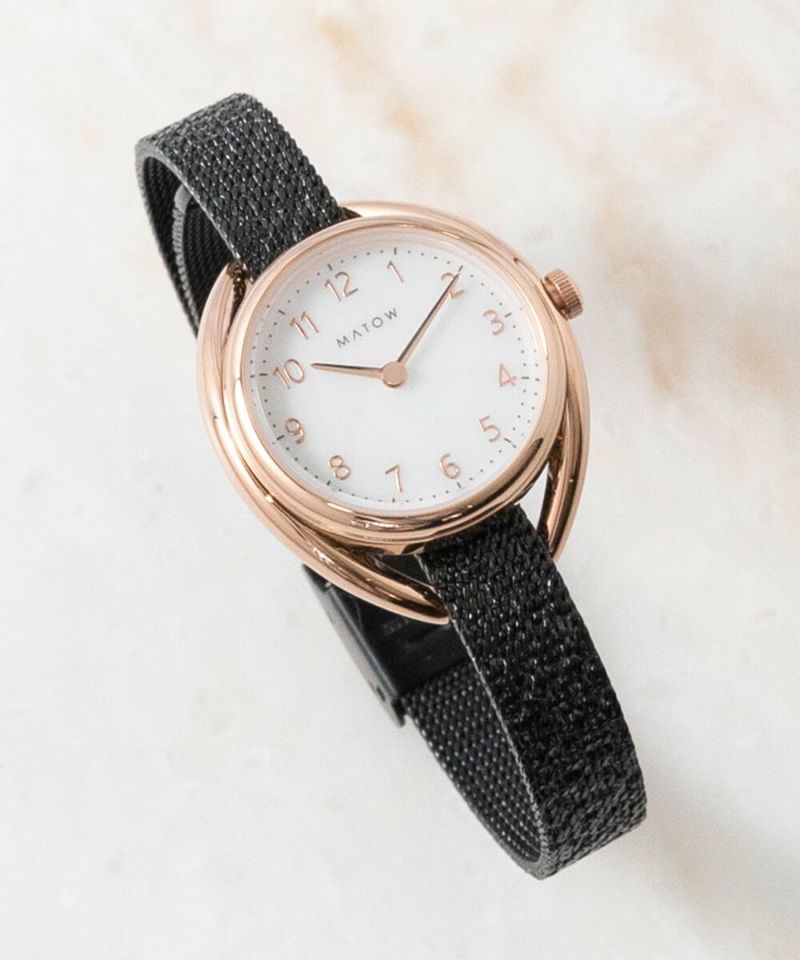 MATOW マトウ SHIKI 黒花 / BLACK レディース 腕時計 ブランド 女性