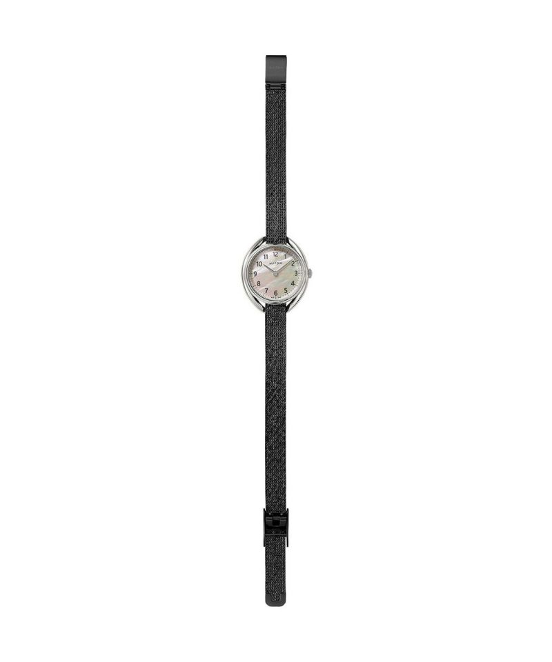 MATOW マトウ レディース 腕時計 SHIKI ROUND SILVER / 黒花