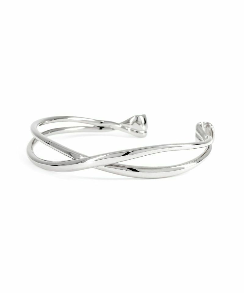 SHIKI CROSS BANGLE / SILVER MEDIUM