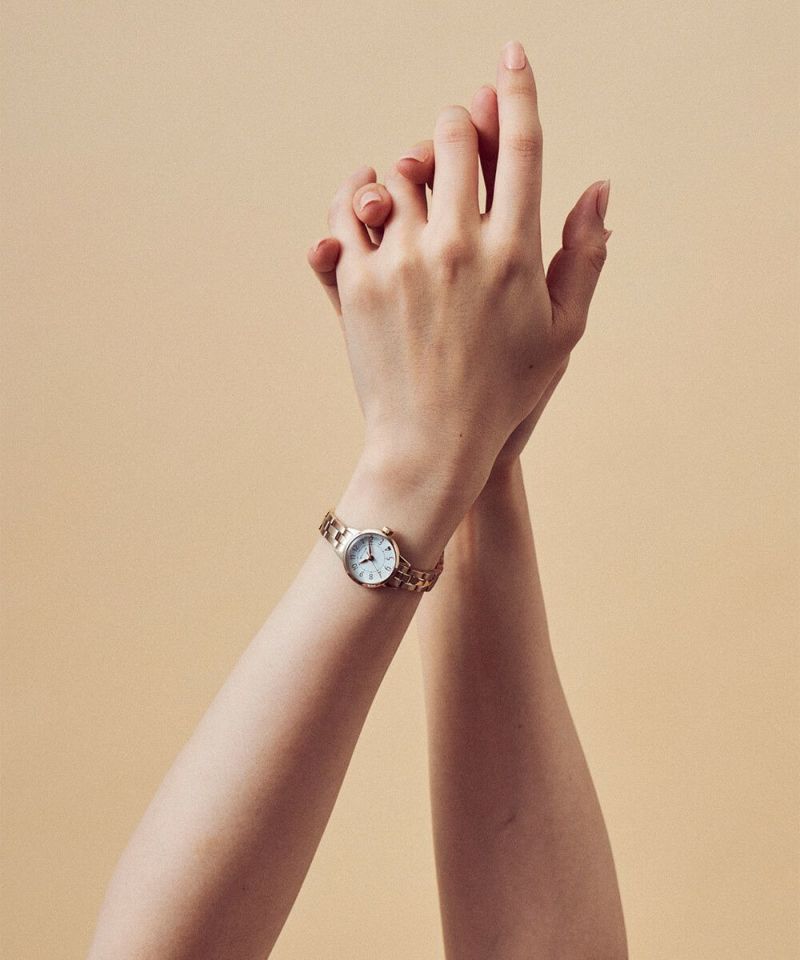 MATOW マトウ TSUKI 清月 / ROUND ROSE GOLD WHITE レディース 腕時計