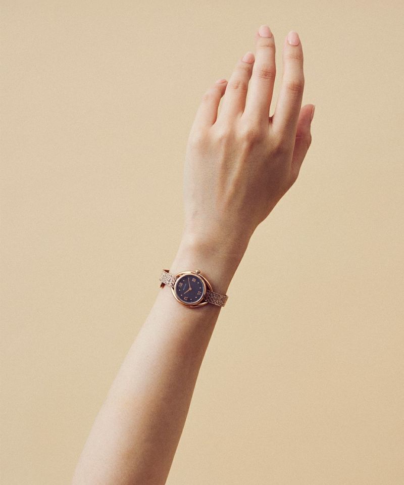 n*n様 MATOW SHIKI ROUND ROSE GOLD 藍炭 / 金花 MATOW マトウ SHIKI ROUND ROSE GOLD 藍炭 / 金花 レディース 腕時計