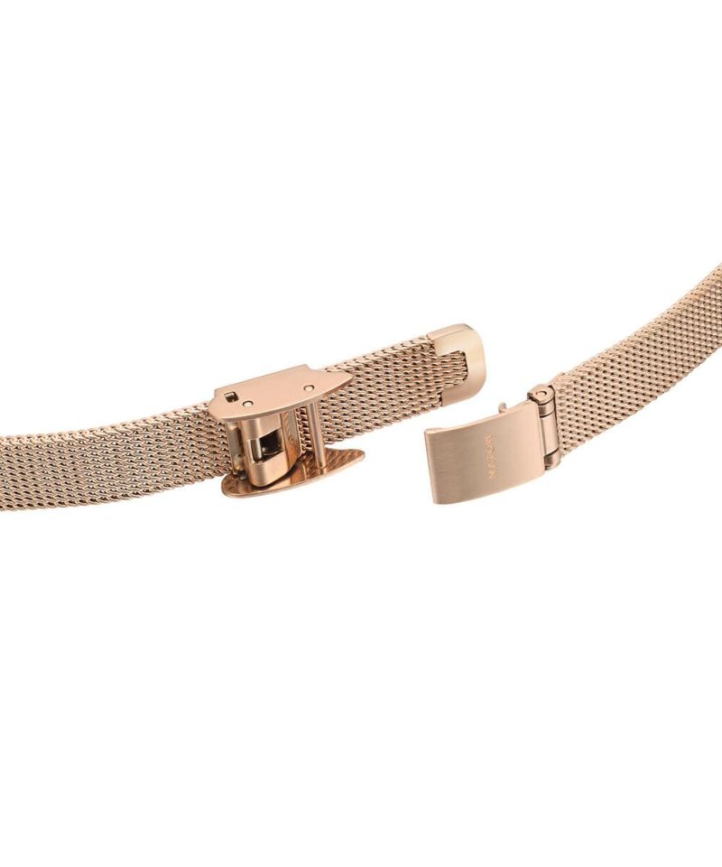 MATOW マトウ TSUKI 清月 / ROUND ROSE GOLD WHITE MESH レディース