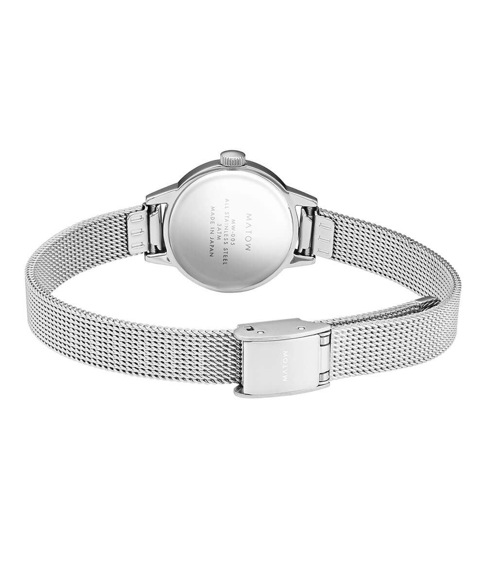 MATOW マトウ TSUKI 清月 / ROUND SILVER WHITE MESH レディース